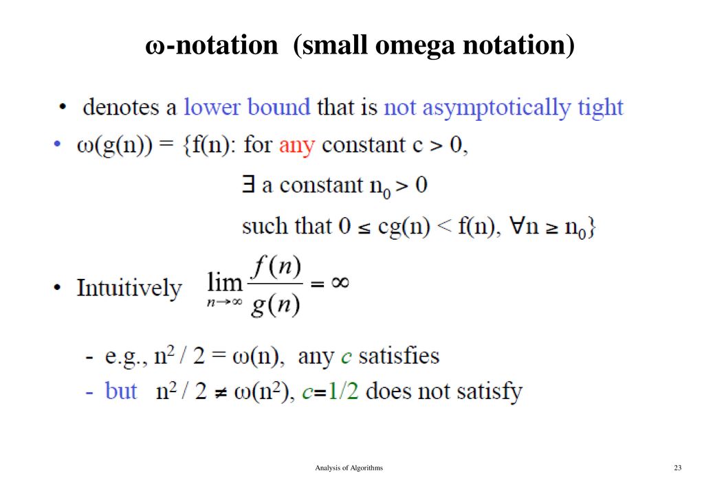 O notation upper bound ppt download